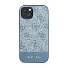 Guess Guess 4G Bottom Stripe Metal Logo Collection - Ohišje za iPhone 15 (modro)