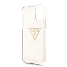 Guess Ohišje Guess Solid Glitter Triangle - Ohišje za iPhone 11 Pro (zlato)