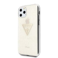 Guess Ohišje Guess Solid Glitter Triangle - Ohišje za iPhone 11 Pro (zlato)