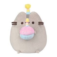 Pusheen Pusheen - Plišasta maskota z rojstnodnevno kapo in torto 24 cm