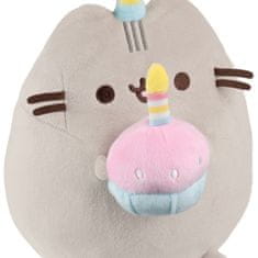 Pusheen Pusheen - Plišasta maskota z rojstnodnevno kapo in torto 24 cm