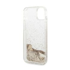 Guess Guess Liquid Glitter Charms - Ohišje za iPhone 14 (zlato)