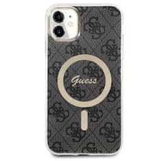 Guess Guess Bundle Pack MagSafe 4G - MagSafe etui za iPhone 11 + komplet polnilnika (črna/zlata)