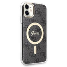 Guess Guess Bundle Pack MagSafe 4G - MagSafe etui za iPhone 11 + komplet polnilnika (črna/zlata)