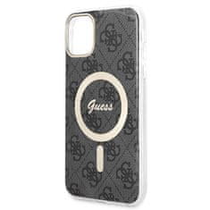 Guess Guess Bundle Pack MagSafe 4G - MagSafe etui za iPhone 11 + komplet polnilnika (črna/zlata)