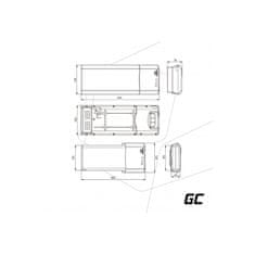 Green Cell Green Cell - Baterija za e-kolesa s polnilnikom 36V 12Ah 432Wh Li-Ion 5.5x2.1mm