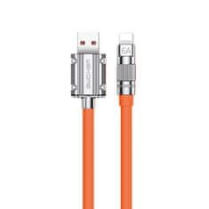 Wekome WEKOME WDC-186 Wingle Series - priključni kabel za hitro polnjenje USB-A z Lightning 1 m (oranžna)