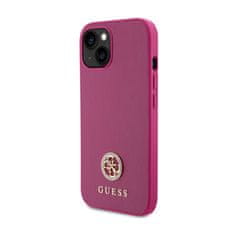 Guess Guess 4G Strass Metal Logo - Ohišje za iPhone 15 (roza)