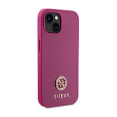 Guess Guess 4G Strass Metal Logo - Ohišje za iPhone 15 (roza)