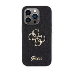 Guess Ohišje Guess Glitter Script Big 4G - iPhone 15 Pro Max (črno)