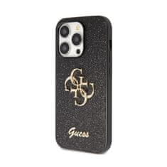 Guess Guess Glitter Script Big 4G - Ohišje za iPhone 14 Pro (črno)