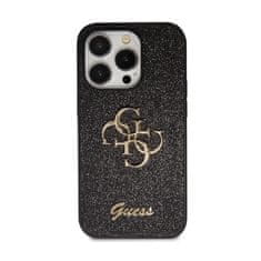 Guess Guess Glitter Script Big 4G - Ohišje za iPhone 14 Pro (črno)