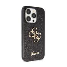 Guess Guess Glitter Script Big 4G - Ohišje za iPhone 14 Pro (črno)