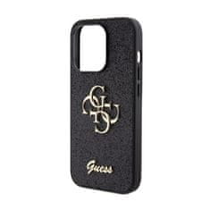 Guess Ohišje Guess Glitter Script Big 4G - iPhone 15 Pro Max (črno)