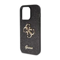 Guess Guess Glitter Script Big 4G - Ohišje za iPhone 14 Pro (črno)