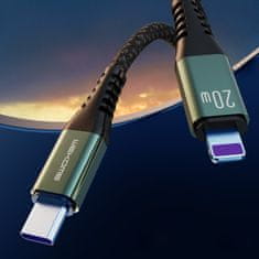 Wekome WEKOME WDC-170 Raython Series - 3-v-1 USB-A na USB-C + Lightning + Micro USB za hitro polnjenje PD priključni kabel 1,2 m (srebrn)