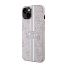 Guess Guess 4G Printed Stripes MagSafe - ohišje za iPhone 14 Plus (roza)