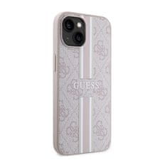 Guess Guess 4G Printed Stripes MagSafe - ohišje za iPhone 14 Plus (roza)