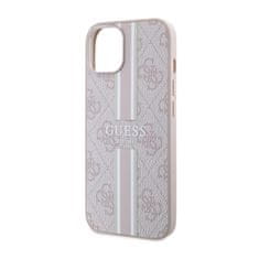 Guess Guess 4G Printed Stripes MagSafe - ohišje za iPhone 14 Plus (roza)