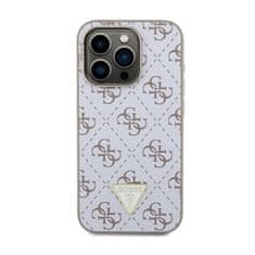 Guess Guess 4G Triangle Metal Logo - Ohišje za iPhone 15 Pro (belo)