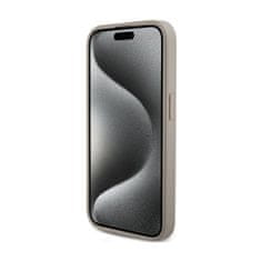 Guess Guess 4G Triangle Metal Logo - Ohišje za iPhone 15 Pro (belo)