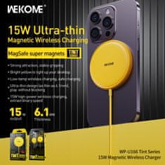 Wekome WEKOME WP-U166 Tint Series - MagSafe 15W induktivni polnilnik (rumena)