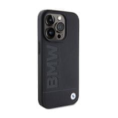 Bmw BMW Leather Hot Stamp - Ohišje za iPhone 15 Pro (črno)