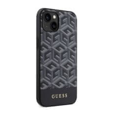 Guess Ohišje Guess GCube Stripes MagSafe za iPhone 14 Plus (črno)