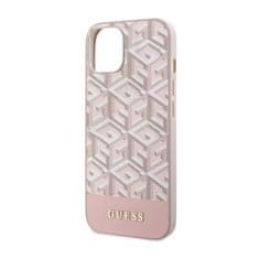 Guess Ohišje Guess GCube Stripes MagSafe za iPhone 14 Plus (roza)