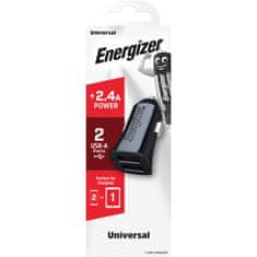 Energizer Energizer Classic - Avtomobilski polnilec 2x USB-A 2,4A 12W (črn)