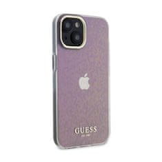 Guess Guess IML Faceted Mirror Disco Iridescent - Etui iPhone 15 (różowy)