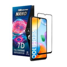 Crong Crong 7D Nano Flexible Glass - 9H nezlomljivo hibridno steklo za celoten zaslon telefona Xiaomi Redmi 10C