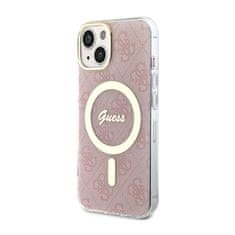 Guess Guess 4G MagSafe - ohišje za iPhone 14 Plus (roza)