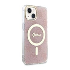 Guess Guess 4G MagSafe - ohišje za iPhone 14 Plus (roza)