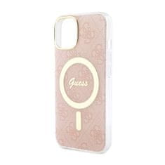 Guess Guess 4G MagSafe - ohišje za iPhone 14 Plus (roza)