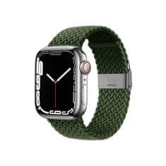 Crong Crong Wave Band - pleten trak za Apple Watch 38/40/41 mm (zelen)