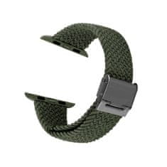 Crong Crong Wave Band - pleten trak za Apple Watch 38/40/41 mm (zelen)