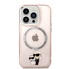 Karl Lagerfeld Karl Lagerfeld IML NFT Karl &amp; Choupette Magsafe - Ohišje za iPhone 14 Pro (roza)