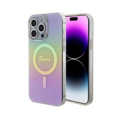 Guess Guess IML Iridescent MagSafe - ohišje za iPhone 15 Pro Max (roza)