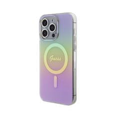 Guess Guess IML Iridescent MagSafe - ohišje za iPhone 15 Pro Max (roza)