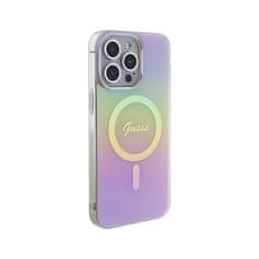 Guess Guess IML Iridescent MagSafe - ohišje za iPhone 15 Pro Max (roza)