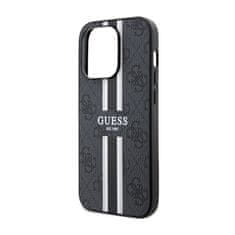 Guess Guess 4G Printed Stripes MagSafe - Ohišje za iPhone 14 Pro (črno)