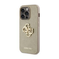 Guess Guess perforirano ohišje 4G z bleščicami - ohišje za iPhone 15 Pro Max (zlato)