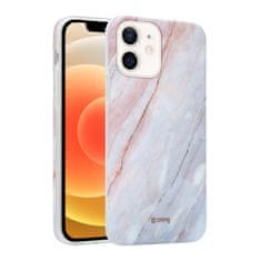 Crong Ohišje Crong Marble - Ohišje za iPhone 12 Mini (roza)