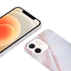 Crong Ohišje Crong Marble - Ohišje za iPhone 12 Mini (roza)