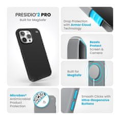 Speck Speck Presidio2 Pro Magsafe - Ohišje za iPhone 15 Pro Max (črno / skrilavcasto sivo / belo)