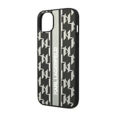 Karl Lagerfeld Karl Lagerfeld Monogram Stripe - Ohišje za iPhone 14 Plus (sivo)