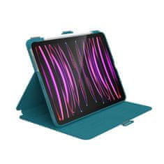 NEW Speck Balance Folio - Ohišje za iPad Pro 11" (2022-2018) / iPad Air 10,9" (5.-4. generacija) (2022-2020) s prevleko MICROBAN, magnetom in stojalom (Deep Sea Teal/Cloudy Grey/Wh