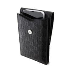 Karl Lagerfeld Karl Lagerfeld Saffiano Monogram Iconic - Crossbody torbica za telefon (črna)