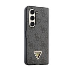 Guess Guess usnjeno ohišje 4G Diamond Triangle - Ohišje za Samsung Z Fold 5 (črno)